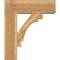 Ekena Millwork Merced Block Rough Sawn Bracket w/ Offset Brace, Western Red Cedar, 8"W x 24"D x 28"H BKT0806X24X28MRC05RWR - alternate 4